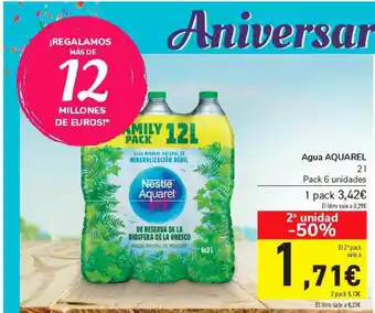 Carrefour Agua Aquarel 2l oferta