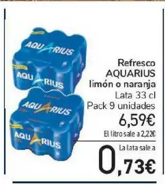 Carrefour Refresco Aquarius Limón O Naranja 33cl oferta