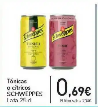 Carrefour Tónicas O Cítricos Schweppes 25cl oferta