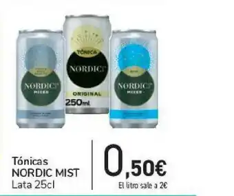 Carrefour Tónicas Nordic Mist 25cl oferta