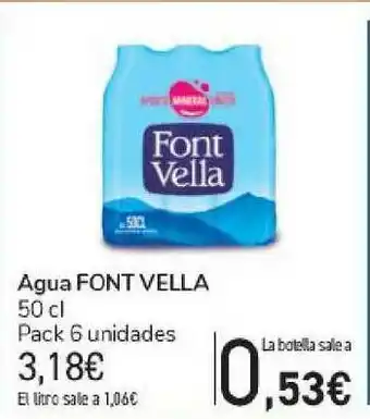 Carrefour Agua Font Vella 50cl oferta