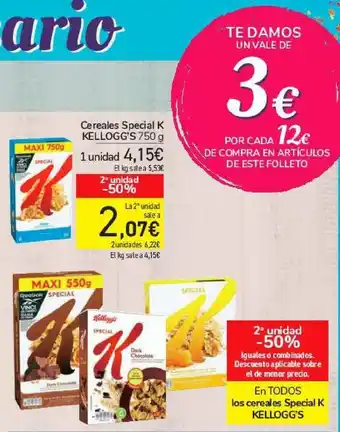 Carrefour Cereales Special K Kellogg's 750g oferta