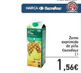 Carrefour Zumo Exprimido De Piña Carrefour 1l oferta