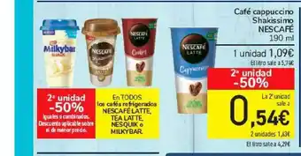 Carrefour Café Cappuccino Shakissimo Nescafé oferta