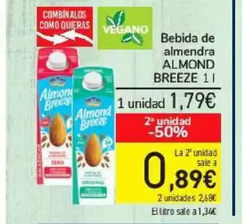 Carrefour Bebida De Almendra Almond Breeze 1l oferta