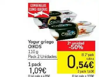 Carrefour Yogur Griego Oikos 110g oferta