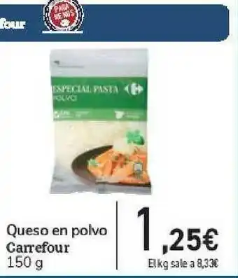 Carrefour Queso En Polvo Carrefour 150g oferta