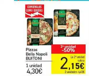 Carrefour 2a Unidad -50% Pizzas Bella Napoli Buitoni oferta