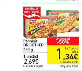 Carrefour Panninis Dr. Oetker 250g oferta