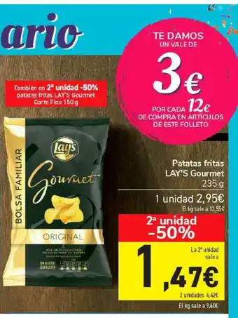 Carrefour Patatas Fritas Lay's Gourmet 235g oferta