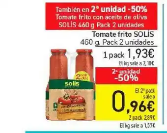 Carrefour Tomate Frito Solís 460g oferta