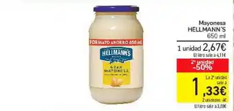 Carrefour Mayonesa Hellmann's 650ml oferta