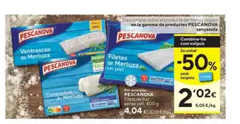 Caprabo Pescanova Filets De Lluc 400g oferta