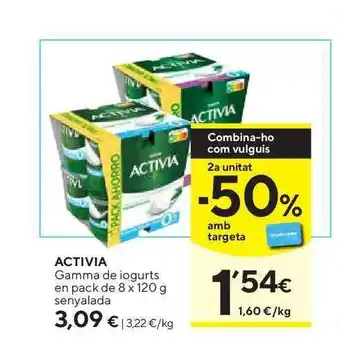 Caprabo Activia Gamma De Jogurts 8 x 120g oferta
