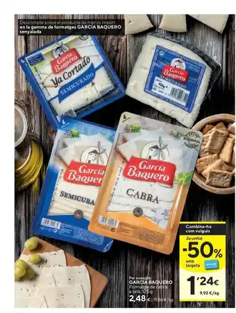 Caprabo Garcia Baquero Formatge De Cabra 125g oferta
