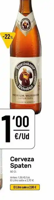 AhorraMas Cerveza Spaten oferta