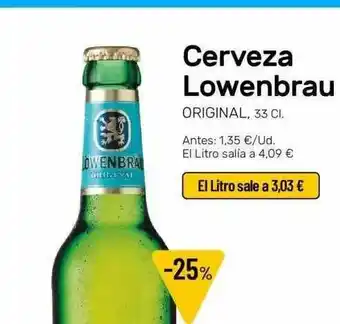 AhorraMas Cerveza Lowenbrau Original 33cl oferta
