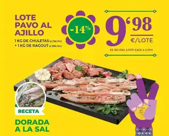 AhorraMas Lote Pavo Al Ajillo : 1 Kg De Chuletas + 1 Kg De Ragout oferta