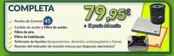 Aurgi Completa Puntos De Control Cambio De Aceite Y Filtro De Aceite Filtro De Aire Filtro De Habitáculo Rellenado De Líquidos Rese oferta