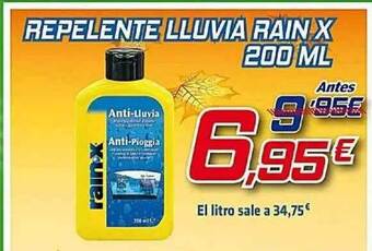 Aurgi Repelente Lluvia Rain X oferta