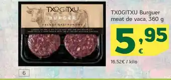 HiperDino Txogitxu Burguer Meat De Vaca 360g oferta