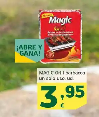 HiperDino Magic Grill Barbacoa Un Solo Uso oferta