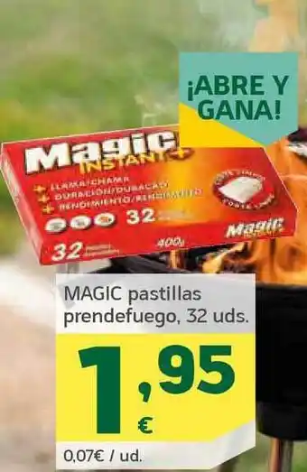 HiperDino Magic Pastillas Prendefuego 32uds oferta