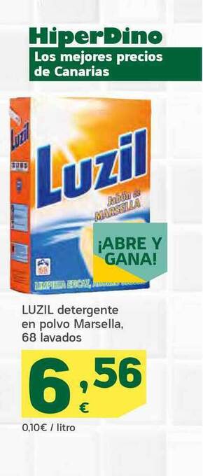 HiperDino Luzil Detergente En Polvo Marsella oferta