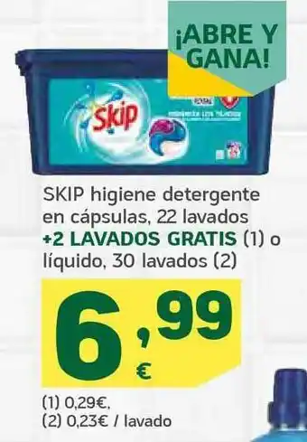 HiperDino Skip Higiene Detergente En Cápsulas oferta