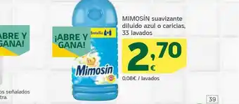 HiperDino Mimosín Suavizante Diluido Azul O Caricias 33 lavados oferta
