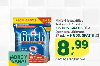 HiperDino Finish Lavavajillas Todo En 1 O Quantum Ultimate oferta