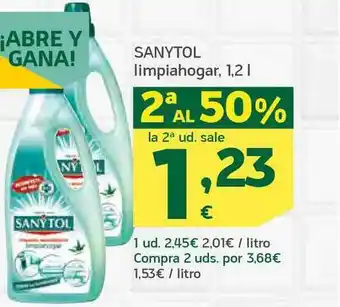 HiperDino Sanytol Limpiahogar 1.2L oferta