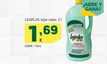 HiperDino Lejiplus Lejía Color 2L oferta