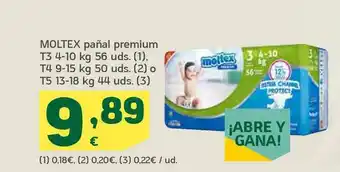 HiperDino Moltex Pañal Premium oferta