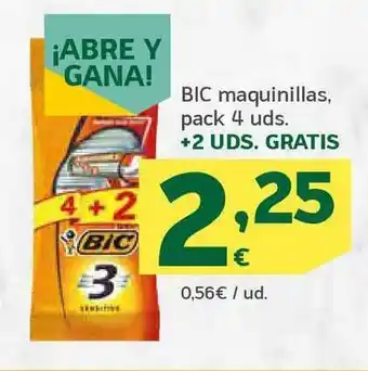 HiperDino Bic Maquinillas pack 4uds oferta