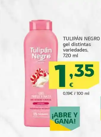 HiperDino Tulipán Negro Gel 720ml oferta
