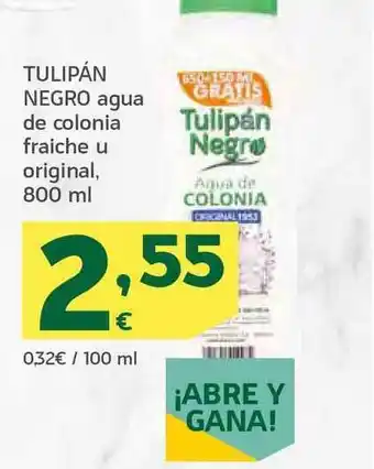 HiperDino Tulipán Negro Agua De Colonia Fraiche Ou Original 800ml oferta