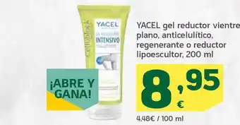 HiperDino Yacel Gel Reductor Vientre Plano Anticelulítico Regenerante O Reductor Lipoescultor 200ml oferta