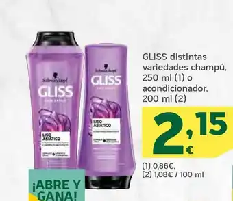 HiperDino Gliss Distintas Variedades Champú O Acondicionador 250/200ml oferta