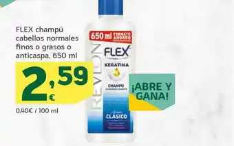 HiperDino Flex Champú Cabellos Normales Finos O Grasos O Anticaspa 650ml oferta