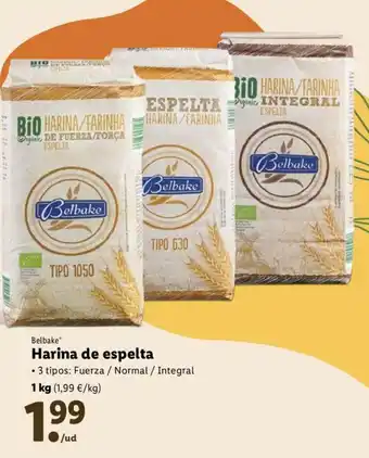 Lidl Harina de espelta 1kg oferta