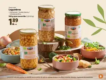 Lidl Campo largo Legumbres 540g oferta