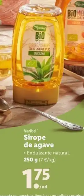 Lidl Sirope de agave 250g oferta