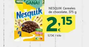 HiperDino Nesquik Cereales De Chocolate 375g oferta