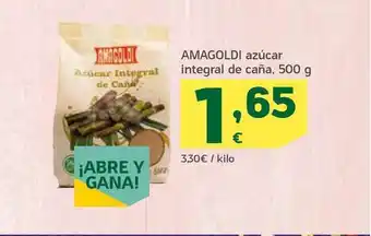 HiperDino Amagoldi Azúcar Integral De Caña 500g oferta