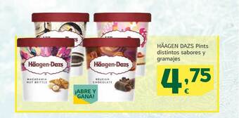 HiperDino Häagen Dazs Pints Distintos Sabores Y Gramajes oferta