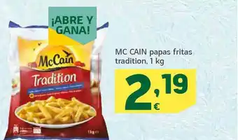 HiperDino Mc Cain Papas Fritas Tradition 1kg oferta