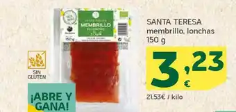 HiperDino Santa Teresa Membrillo Lonchas 150g oferta