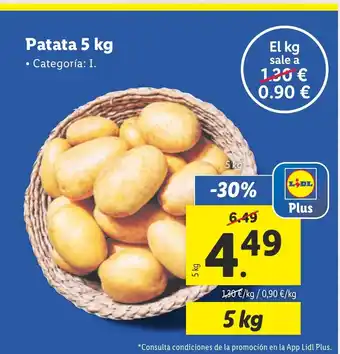 Lidl Patata 5 kg oferta