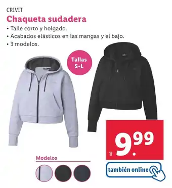 Lidl Chaqueta sudadera oferta